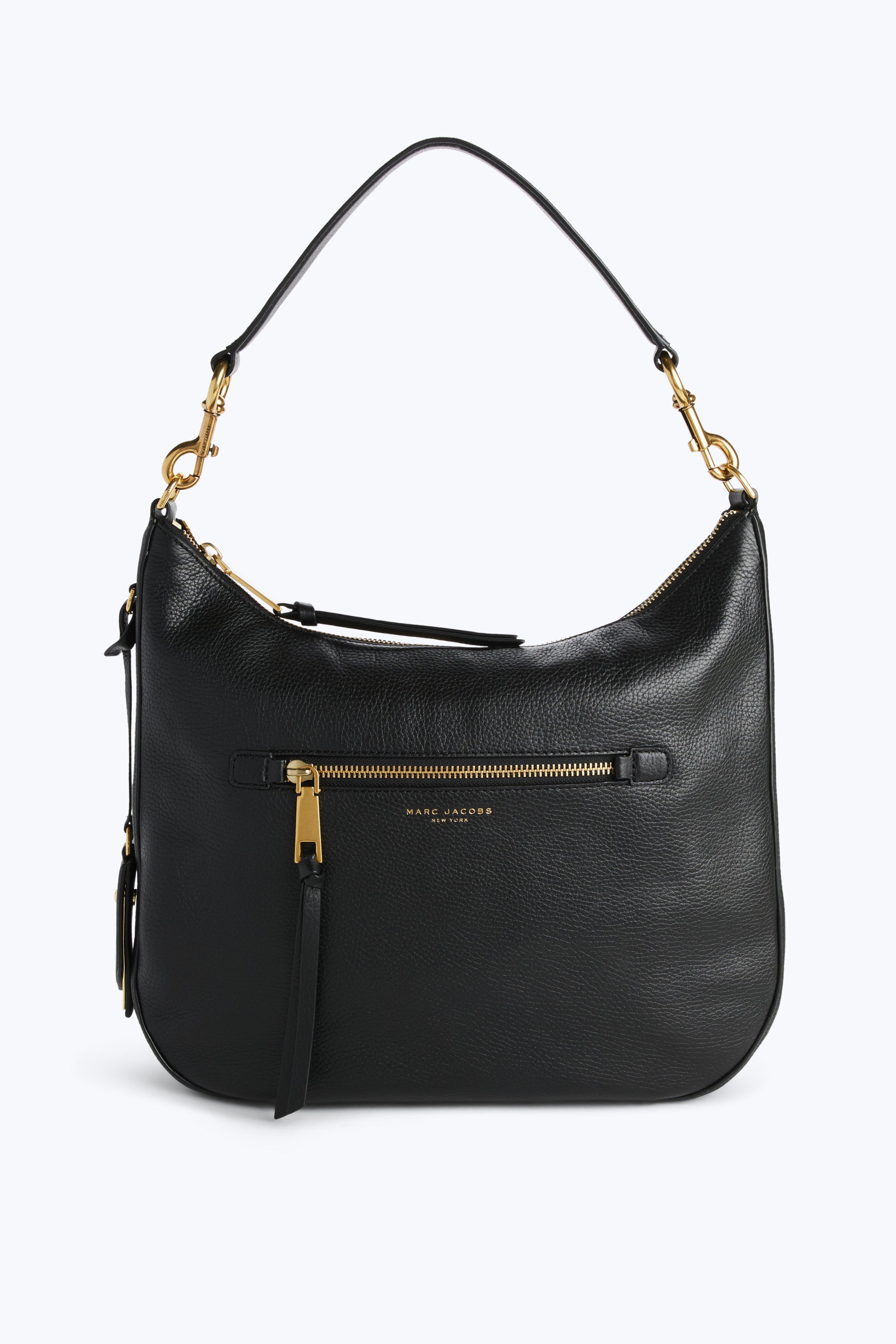 MARC JACOBS Recruit Leather Hobo Shoulder Bag in Black ModeSens