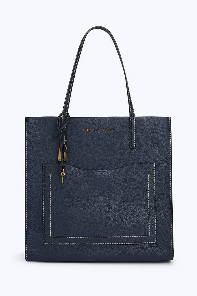 Marc Jacobs The T-pocket Grind Tote In Blue Sea