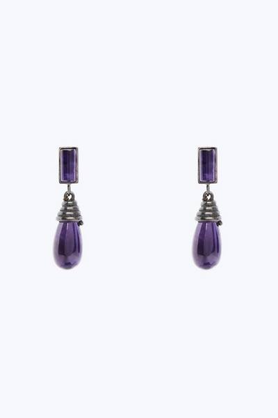Double Drop Clip Earrings-Alternate view