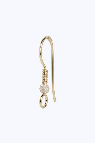 Single Large "Hooked On You" Pave Earring