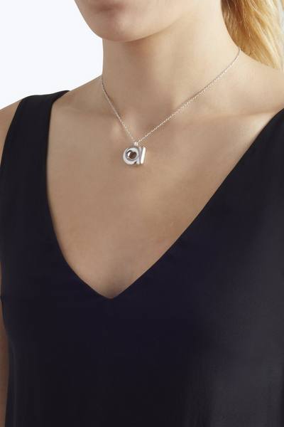 Bubbly A Pendant Necklace-Alternate view