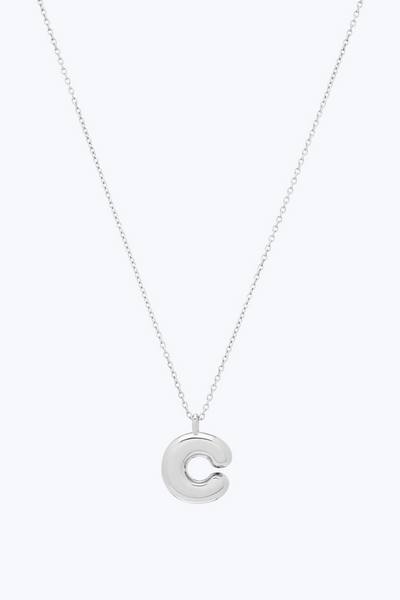 Bubbly C Pendant Necklace