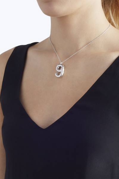Bubbly G Pendant Necklace-Alternate view