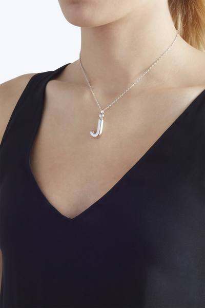 Bubbly J Pendant Necklace-Alternate view