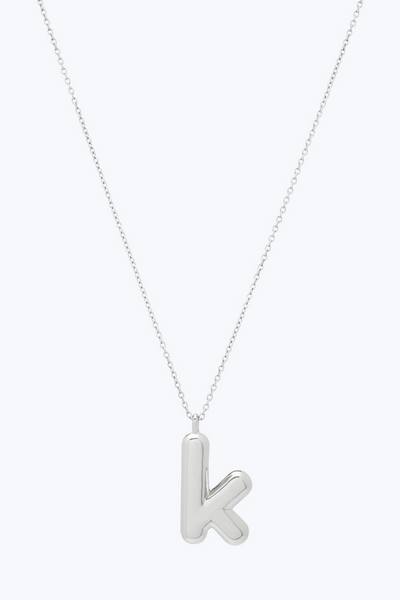 Bubbly K Pendant Necklace