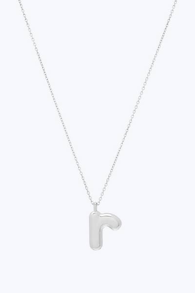 Bubbly R Pendant Necklace