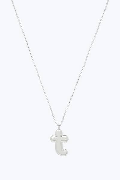 Bubbly T Pendant Necklace
