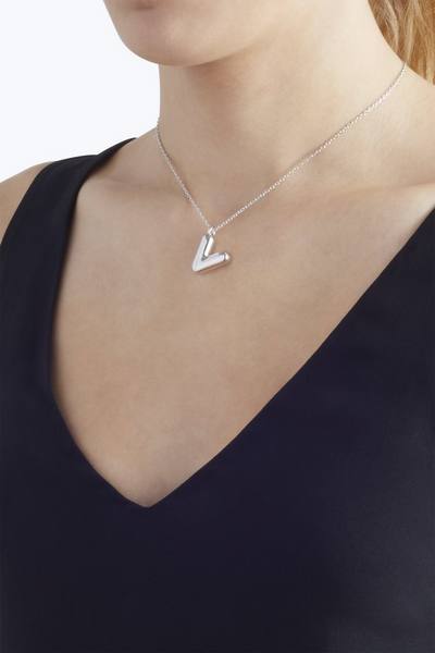 Bubbly V Pendant Necklace-Alternate view