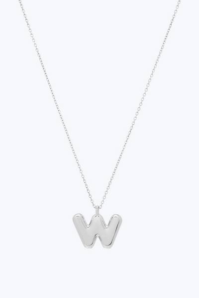 Bubbly W Pendant Necklace