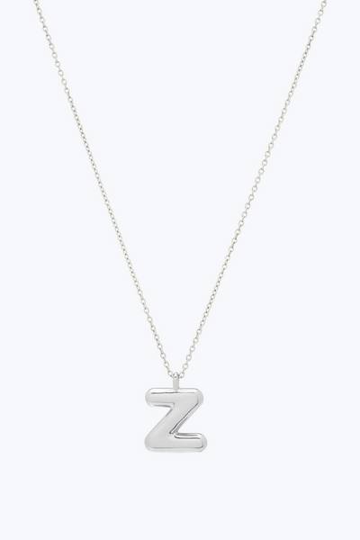 Bubbly Z Pendant Necklace