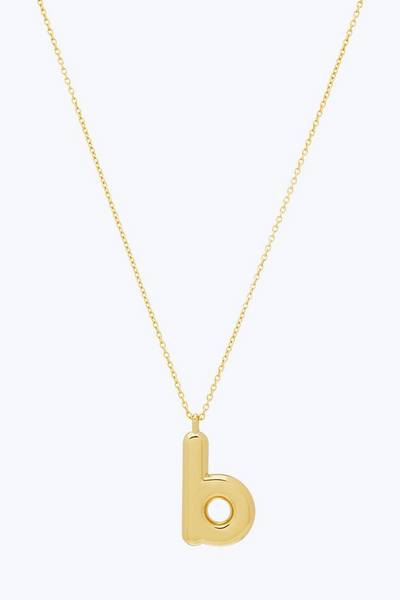 Bubbly B Pendant Necklace