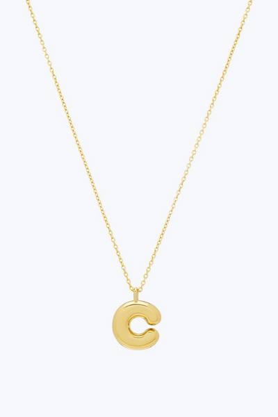 Bubbly C Pendant Necklace