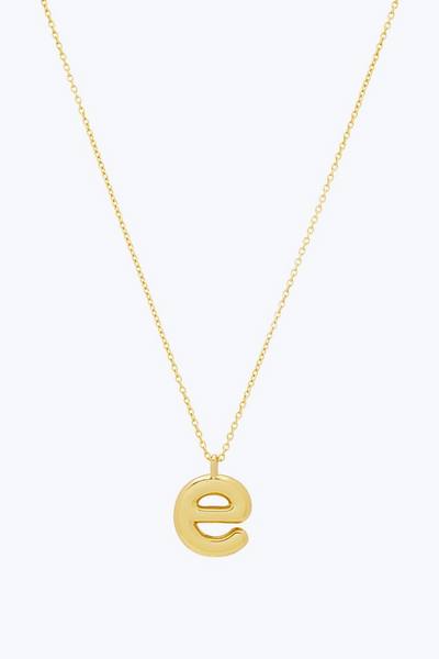 Bubbly E Pendant Necklace