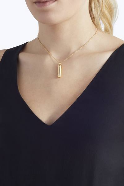 Bubbly L Pendant Necklace-Alternate view