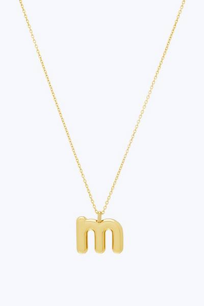 Bubbly M Pendant Necklace