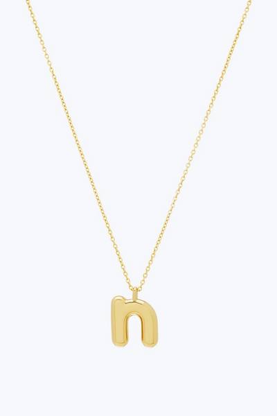 Bubbly N Pendant Necklace