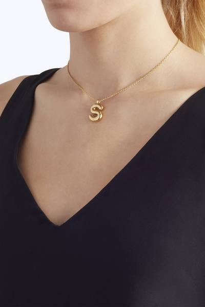Bubbly S Pendant Necklace-Alternate view