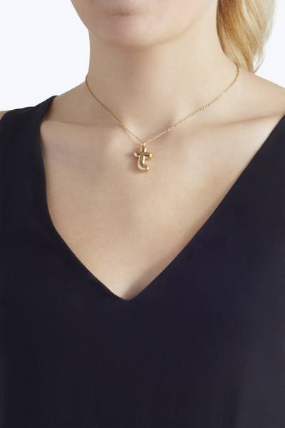 Bubbly T Pendant Necklace-Alternate view