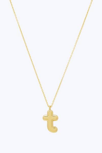 Bubbly T Pendant Necklace