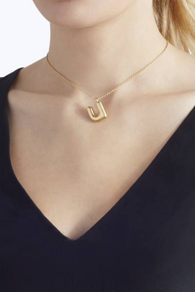 Bubbly U Pendant Necklace-Alternate view
