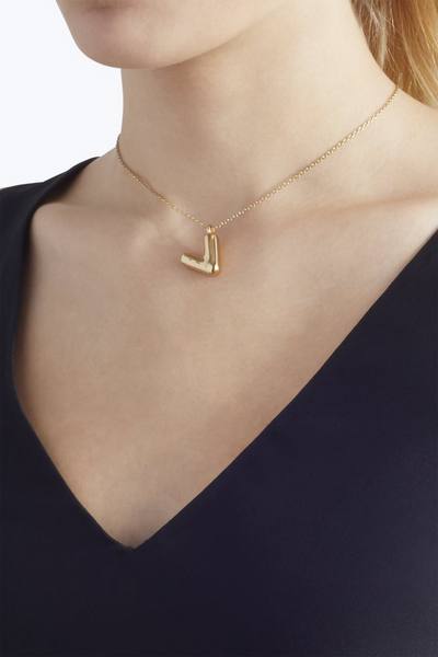 Bubbly V Pendant Necklace-Alternate view
