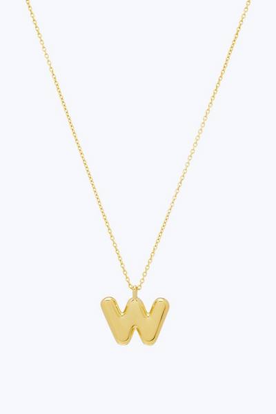 Bubbly W Pendant Necklace