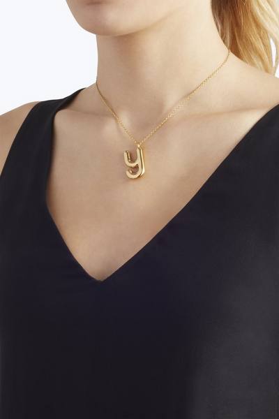 Bubbly Y Pendant Necklace-Alternate view