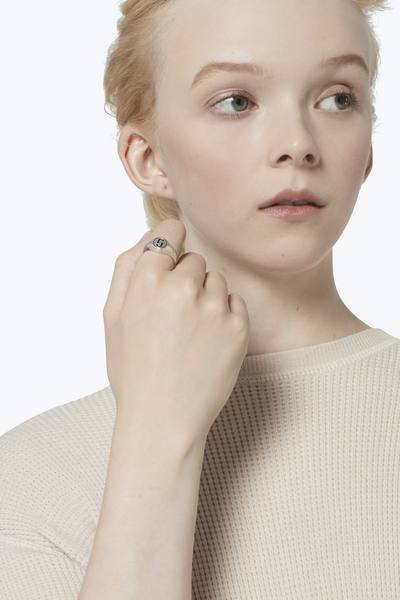 Double-J Signet Ring-Alternate view