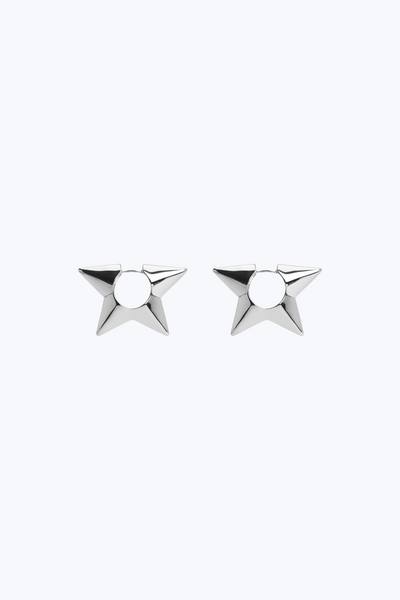 Sterling Silver Star Huggie Hoops
