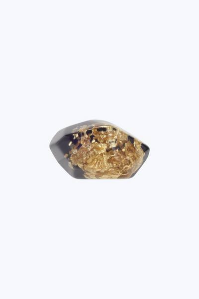 Faceted Mineral Resin Ring