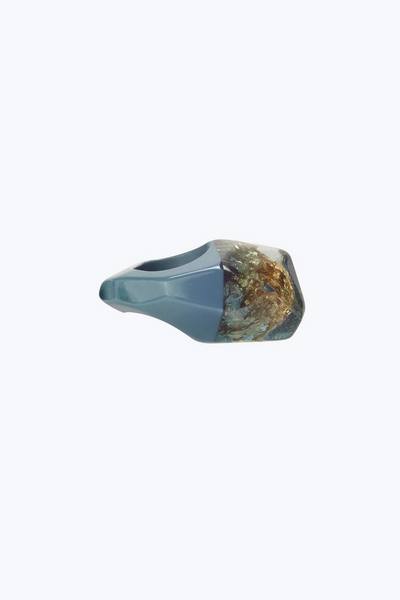 Faceted Mineral Resin Ring-Alternate view