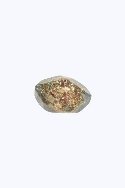 Faceted Mineral Resin Ring