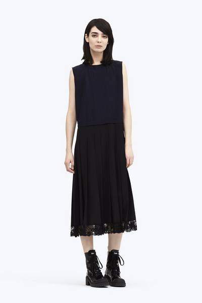 Lace Pleated Dress