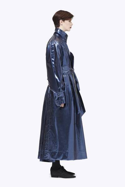 Vinyl Funnel-Neck Trench Coat-Alternate view