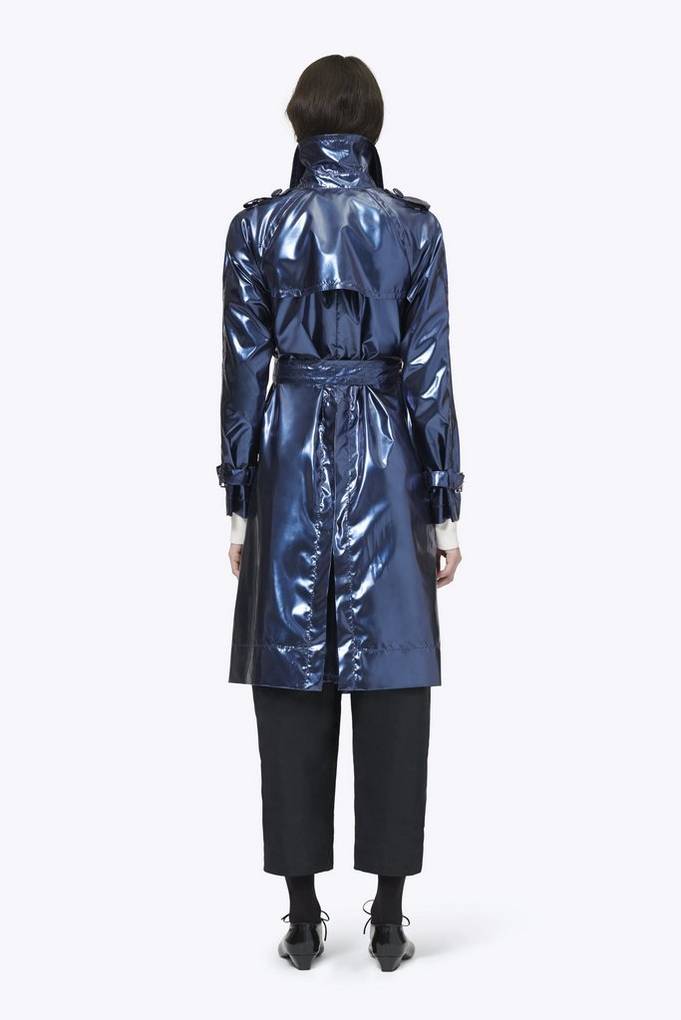 Vinyl Trench Coat