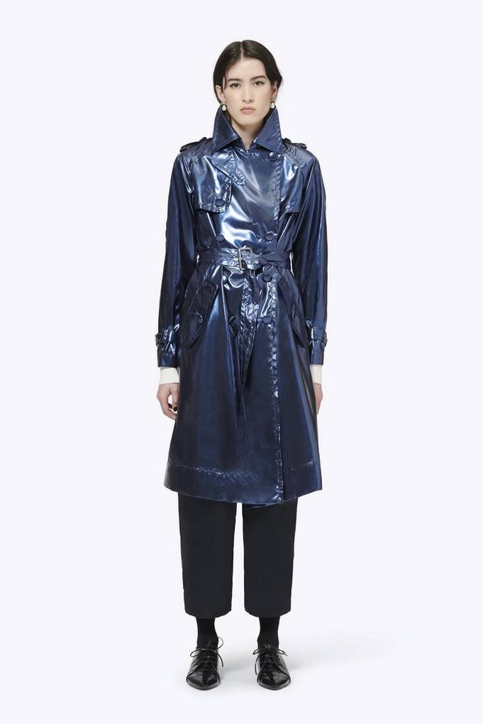 Vinyl Trench Coat