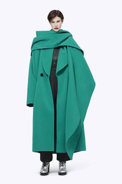 Shawl-Collar Wool Coat