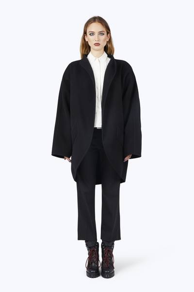 Wool Cocoon Coat