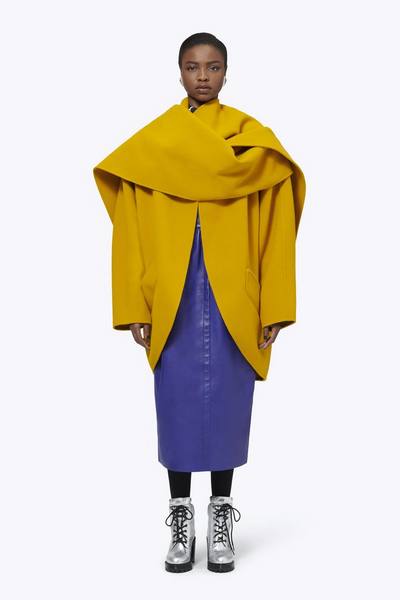 Wool Cocoon Coat