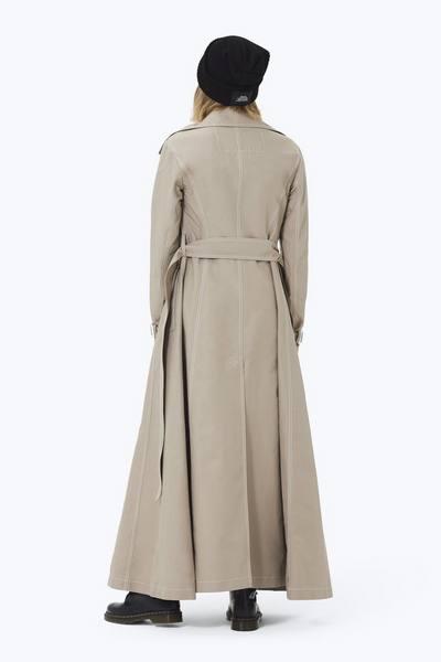 Contrast Stitching Trench Coat-Alternate view