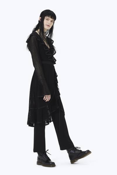 Eyelet Ruffle Dress With Jumpsuit