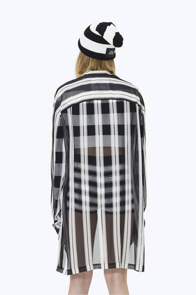 Oversized Striped Button-Down-Alternate view