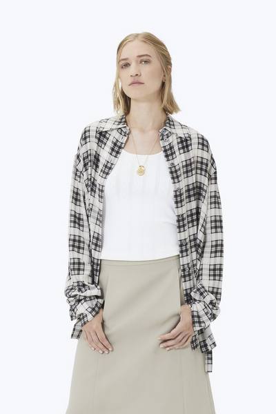 Oversized Plaid Button-Down
