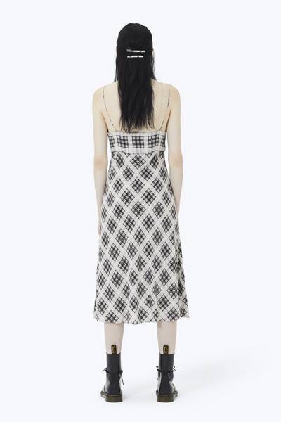 Plaid Strap Midi Dress-Alternate view