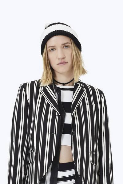 Striped Knit Beanie-Alternate view