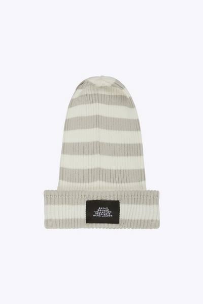 Thin-Striped Knit Beanie