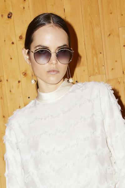 Metal Twist Round Sunglasses-Alternate view