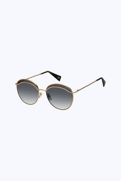 Metal Twist Round Sunglasses