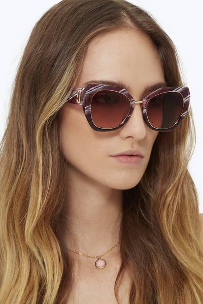 Abstracted Cat-Eye Sunglasses-Alternate view