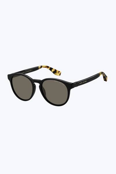 Logo Plaque Round Sunglasses